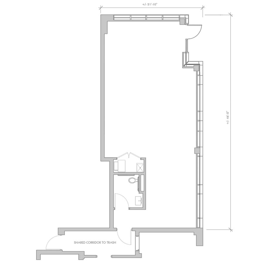 The 801 Floor Plan - Retail Space